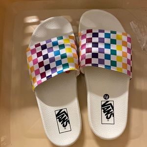 Vans Slides size 10 Like new